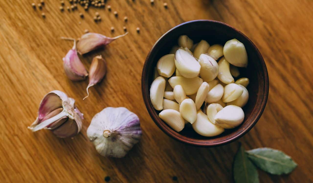 Garlic Bulbs And Cloves