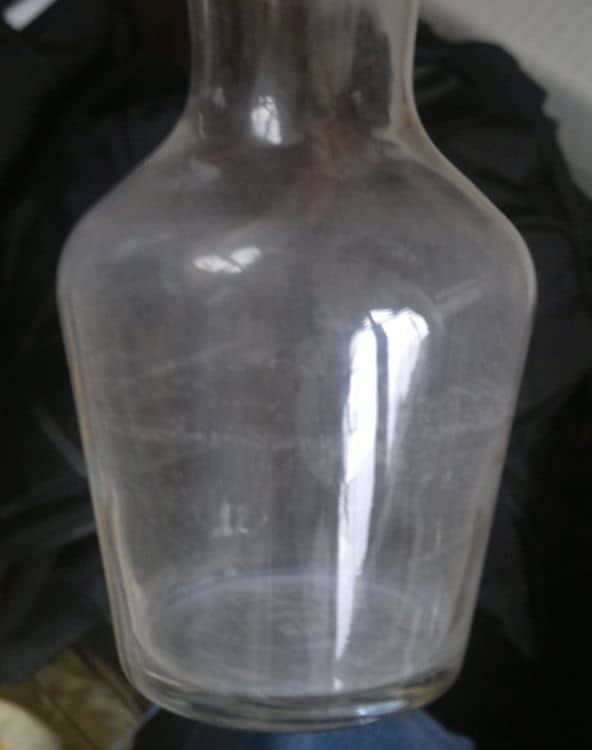 Hard Water Leaves Limescale On Water Carafe