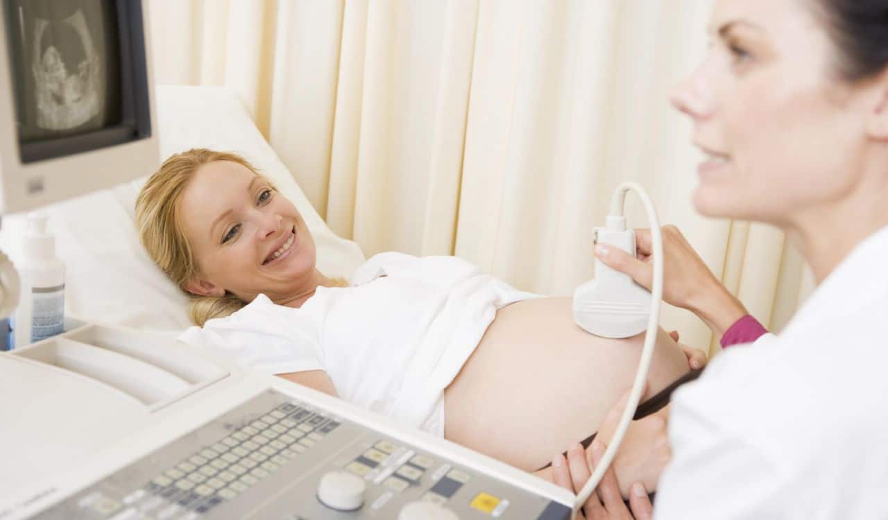 Pregnant Woman on Medical Check
