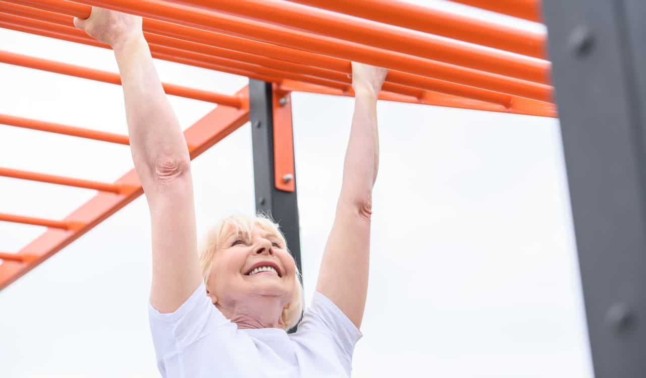 Elderly Woman Exercising