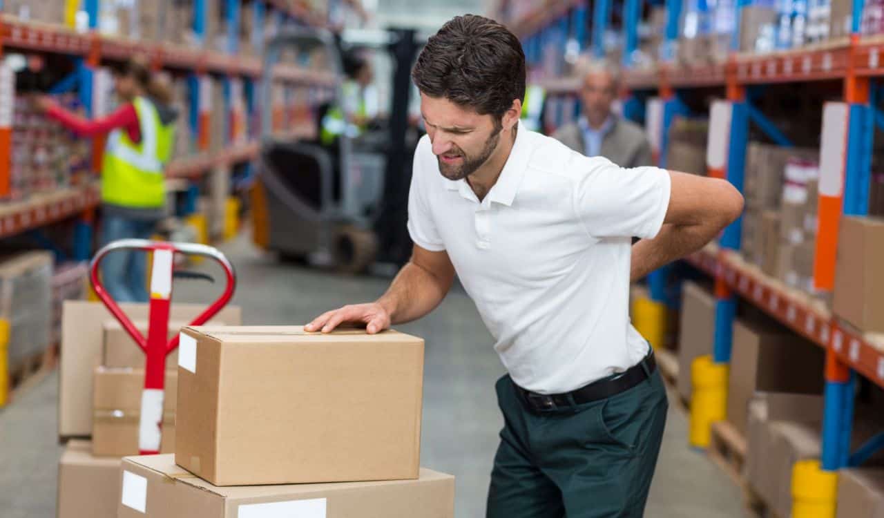 Worker Suffering from Back Pain