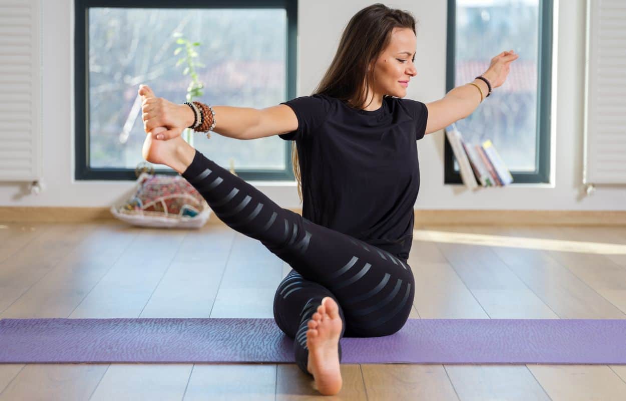 Woman Practicing Yoga