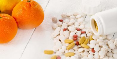 Citrus Fruits And Folate Pills