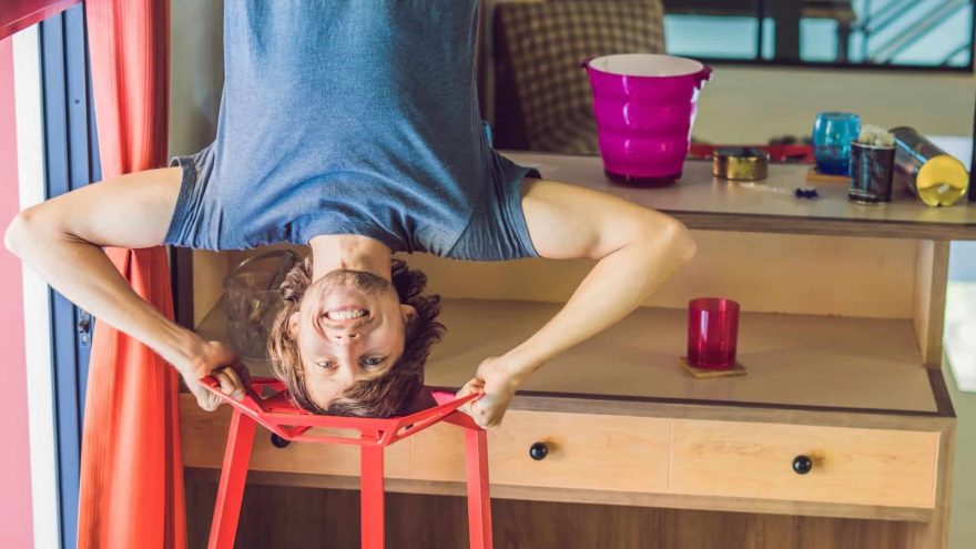 Does Inversion Therapy Work? Benefits, Risks, & How-to Guide Inverted Man
